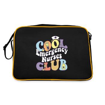 Cool Emergency Nurses Club Infirmière d’urgence autorisée - Sac Retro - noir/or - Dos