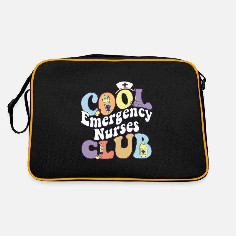 Cool Emergency Nurses Club Registered ER Nurse Retro Tasche