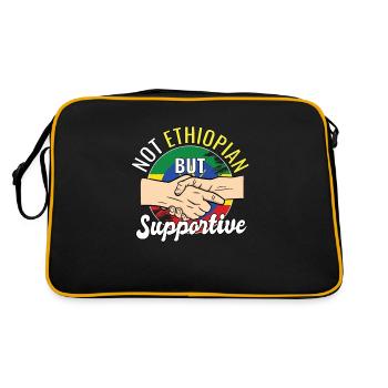 Pas éthiopien mais voyageur de soutien - Sac Retro - noir/or - Dos