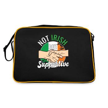 Pas irlandais mais un voyageur de pays favorable Irlande - Sac Retro - noir/or - Dos