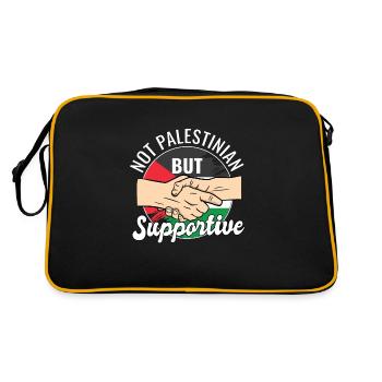 Pas palestinien mais voyageur du pays qui le soutient - Sac Retro - noir/or - Dos