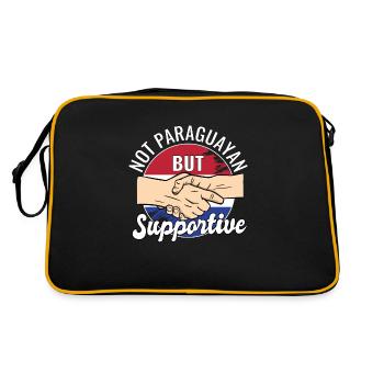 Pas Paraguayen mais voyageur du pays qui vous soutient - Sac Retro - noir/or - Dos