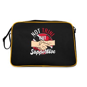 Pas Trini mais un voyageur de campagne solidaire - Sac Retro - noir/or - Dos