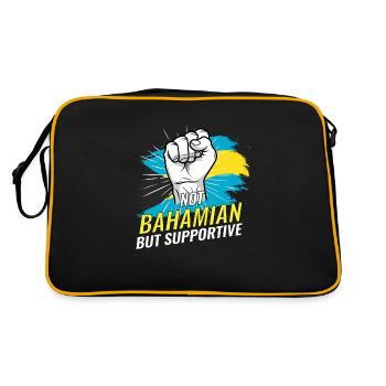 Pas des Bahamas mais un pays de soutien aux Bahamas - Sac Retro - noir/or - Dos