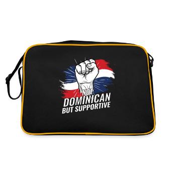 Pas dominicain mais favorable à la République dominicaine - Sac Retro - noir/or - Dos