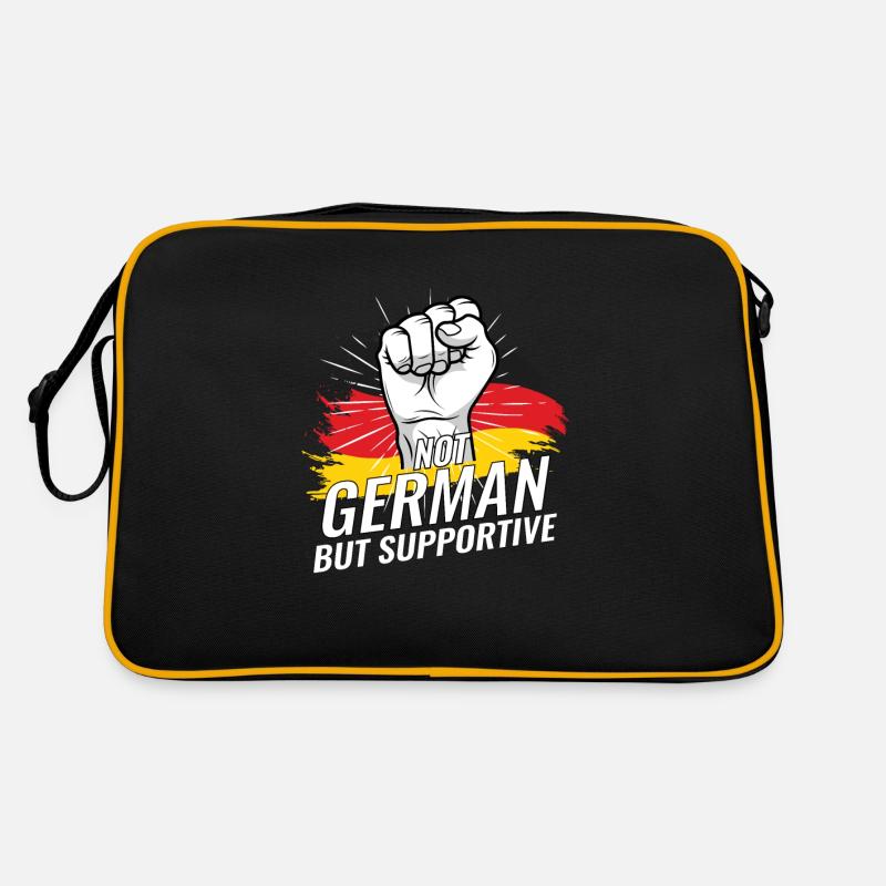 Not German But Supportive Germany Flag Country Retro Bag