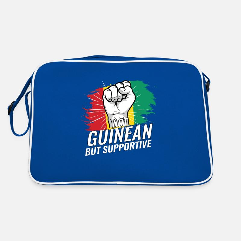 Not Guinean But Supportive Guinea Republic Flag Retro Tasche