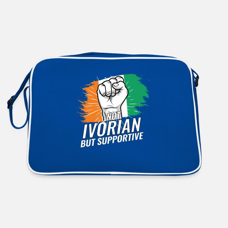 Not Ivorian But Supportive Ivory Coast Flag Retro Tasche
