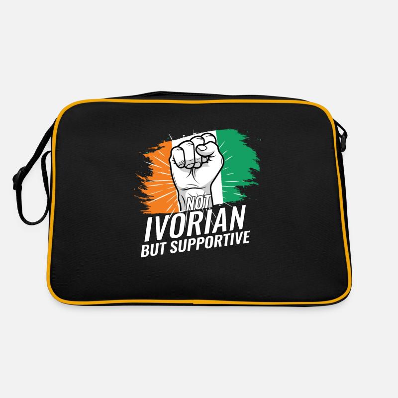 Pas le drapeau ivoirien mais solidaire de la Côte d’Ivoire Sac Retro
