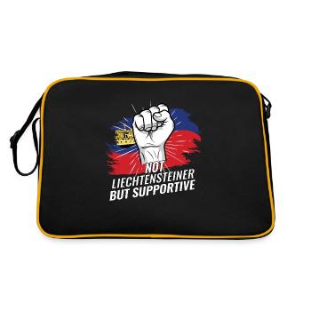 Pas un Liechtensteinois mais un Liechtenstein favorable - Sac Retro - noir/or - Dos