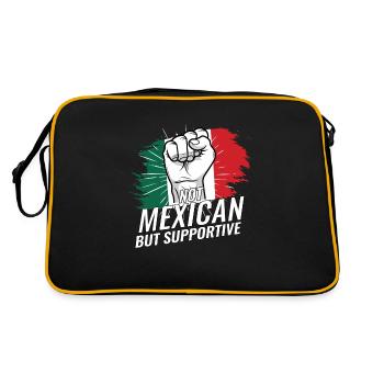Pas mexicain mais favorable au Mexique - Sac Retro - noir/or - Dos