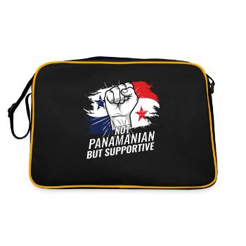 Pas panaméen mais favorable au Panama - Sac Retro - noir/or - Dos