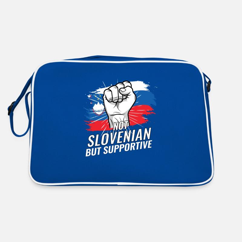 Not Slovenian But Supportive Slovenia Flag Retro Bag