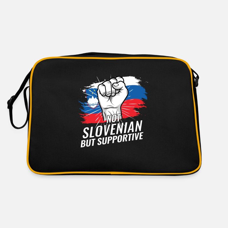 Pas slovène mais favorable au drapeau slovène Sac Retro