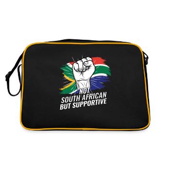 Pas sud-africain mais favorable à l’Afrique du Sud - Sac Retro - noir/or - Dos
