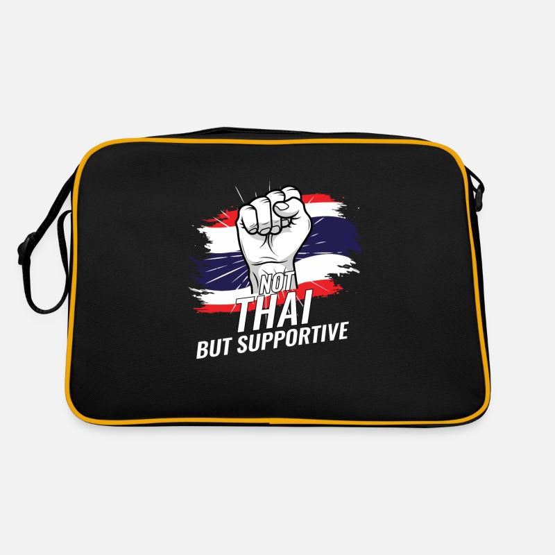 Not Thai But Supportive Thailand Flag Country Retro Tasche