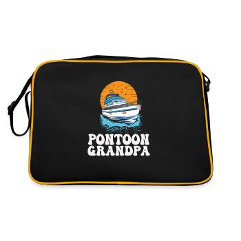 Ponton Papy Fête des Pères Bateau à moteur - Sac Retro - noir/or - Dos