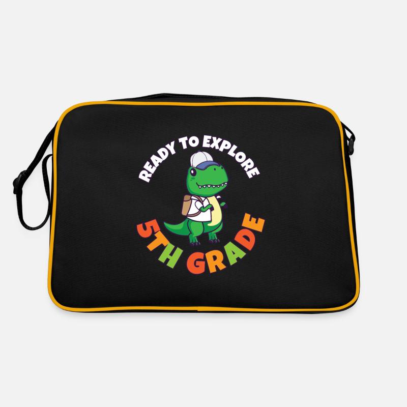 First Day Of School Day Ready to Explore 5th Retro Tasche