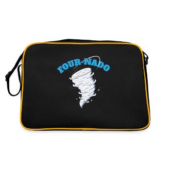 4 ans 4ème anniversaire Tornade Thème Fournado - Sac Retro - noir/or - Dos