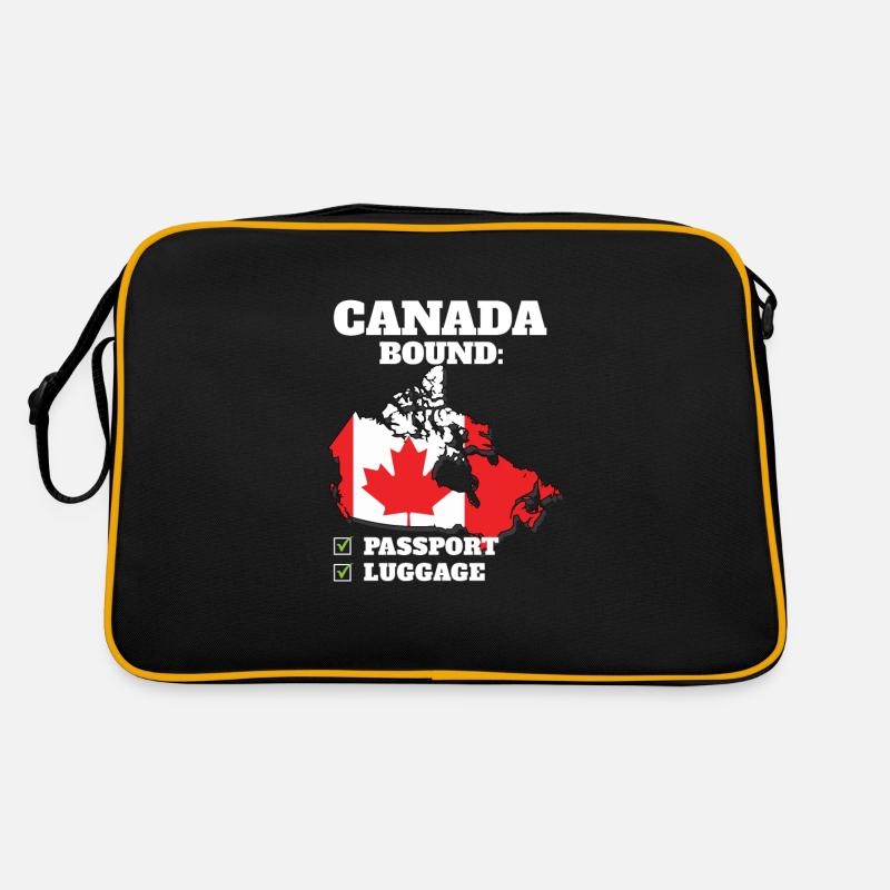 Voyage à destination du Canada Drapeau canadien Sac Retro