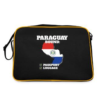 Paraguay Bound Country Travel Drapeau paraguayen - Sac Retro - noir/or - Dos