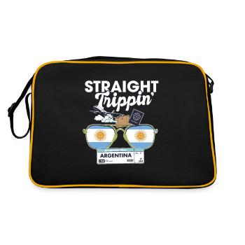 Straight Trippin' Argentina Vacation Tour Travel - Sac Retro - noir/or - Dos