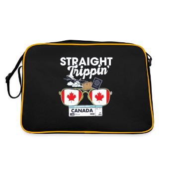 Straight Trippin' Canada Vacation Tour Voyage - Sac Retro - noir/or - Dos