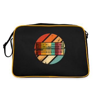 synthesizer retro synth electronic music - Retro Bag - black/gold - Back