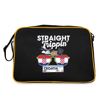 Straight Trippin' Croatie Vacation Tour Voyage - Sac Retro - noir/or - Dos