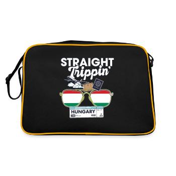 Straight Trippin' Hongrie Vacation Tour Voyage - Sac Retro - noir/or - Dos