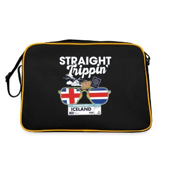 Straight Trippin' Iceland Vacation Tour Voyage - Sac Retro - noir/or - Dos