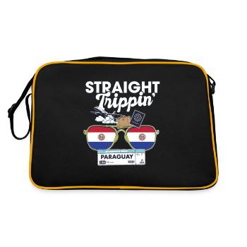 Straight Trippin' Paraguay Vacation Tour Voyage - Sac Retro - noir/or - Dos