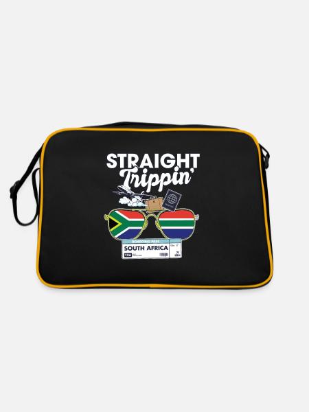 Straight Trippin' South Africa Vacation Tour - Sac Retro - noir/or - Dos