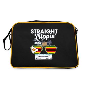 Straight Trippin' Zimbabwe Vacation Tour Travel - Sac Retro - noir/or - Dos