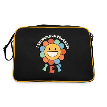 Accélération de l’appréciation des enseignants J’encourage le progrès - Sac Retro - noir/or - Dos