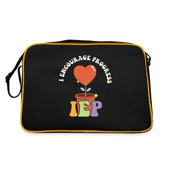 Accélération de l’appréciation des enseignants J’encourage le progrès - Sac Retro - noir/or - Dos
