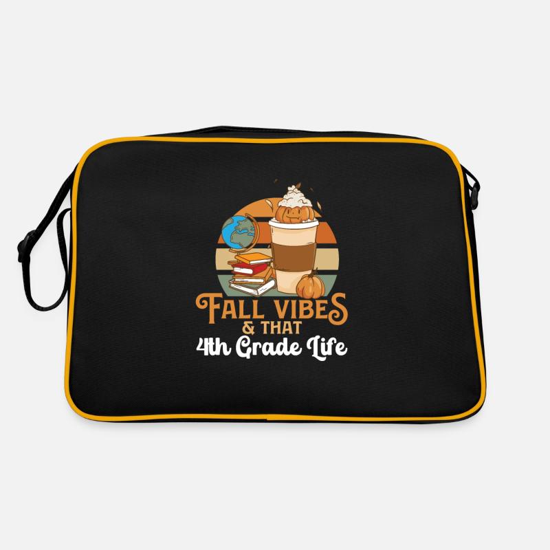 Fall Vibes That 4th Grade Life Fourth Grader Retro Tasche