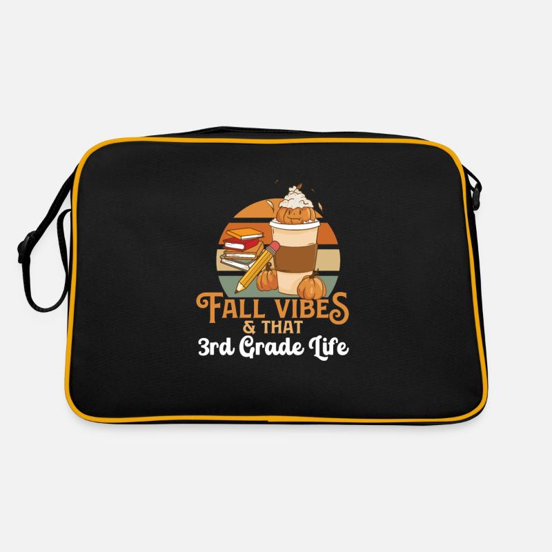 Fall vibes que 3rd Grade Life Troisième année Sac Retro