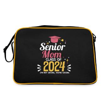 Proud Mama Senior Mom Class of 2024 Funny - Sac Retro - noir/or - Dos