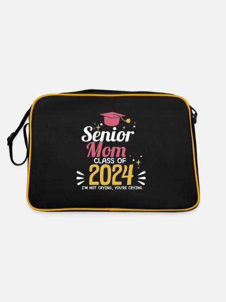 Proud Mama Senior Mom Class of 2024 Funny - Sac Retro - noir/or - Dos