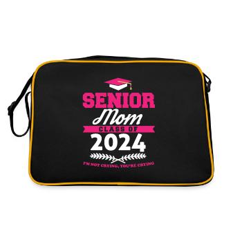 Fière maman d’une classe de maman senior de 2024 - Sac Retro - noir/or - Dos