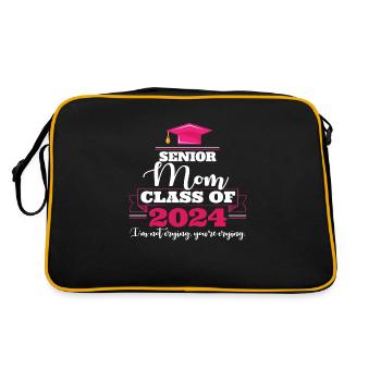 Drôle de fête de remise des diplômes Classe de maman senior de 2024 - Sac Retro - noir/or - Dos