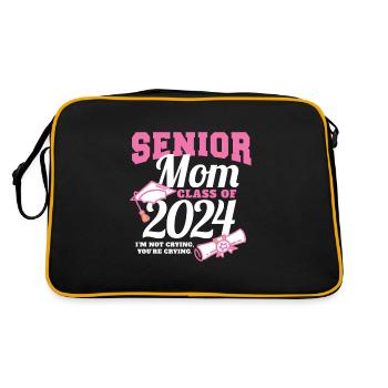 Fière maman d’une classe de maman senior de 2024 - Sac Retro - noir/or - Dos