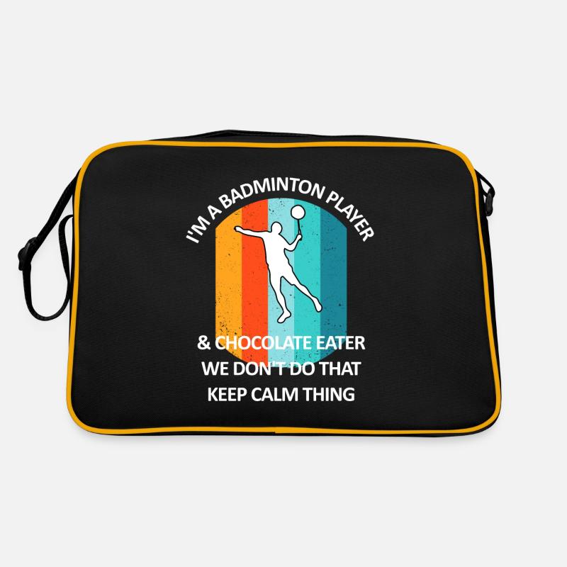 Badminton Badminton Badminton Player Chocolat Sac Retro
