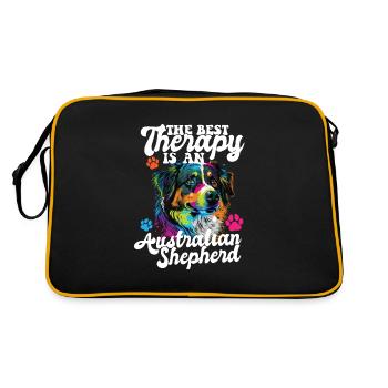 Berger australien Pop Art & Dog Lover & Splash - Sac Retro - noir/or - Dos