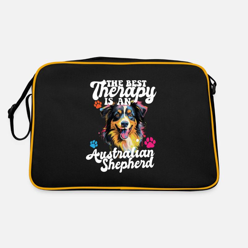 Australian Shepherd Pop Art & Dog Lover & Splash Retro Tasche