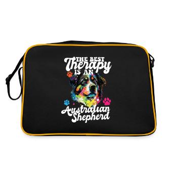 Berger australien Pop Art & Dog Lover & Splash - Sac Retro - noir/or - Dos