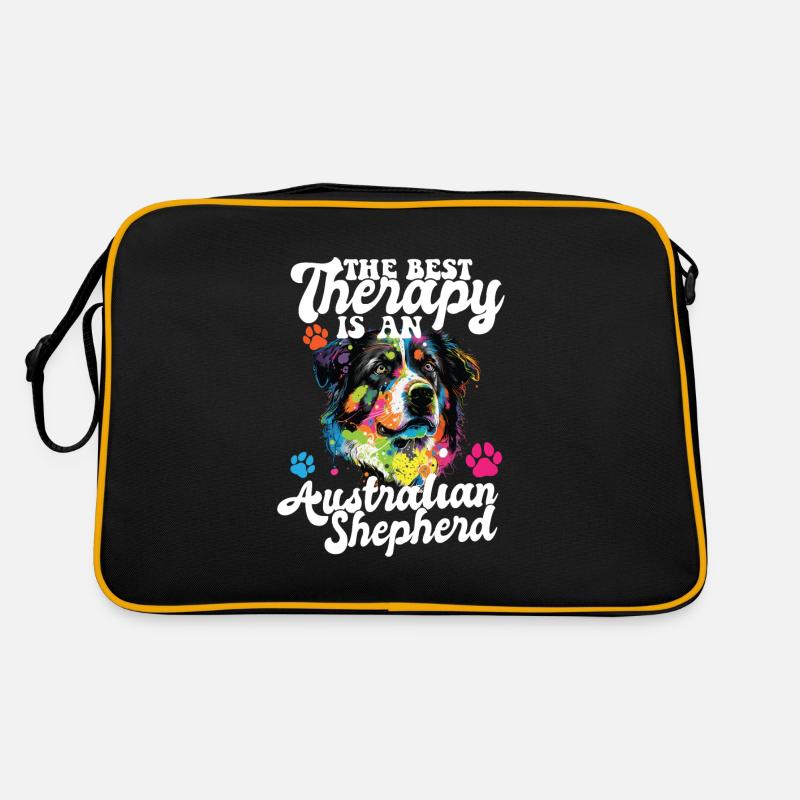 Australian Shepherd Pop Art & Dog Lover & Splash Retro Tasche