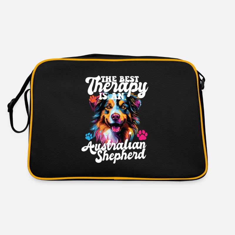 Australian Shepherd Pop Art & Dog Lover & Splash Retro Tasche