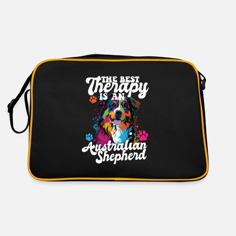 Australian Shepherd Pop Art & Dog Lover & Splash Retro Tasche